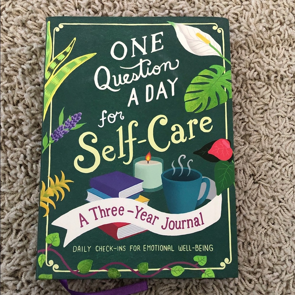 One Question a Day for Self-Care — Deep Green 3 year Journal